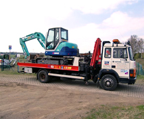 Abschlepper mit Minibagger